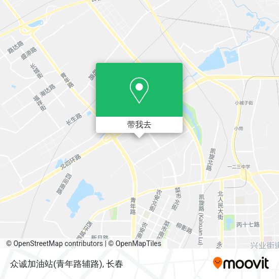 众诚加油站(青年路辅路)地图