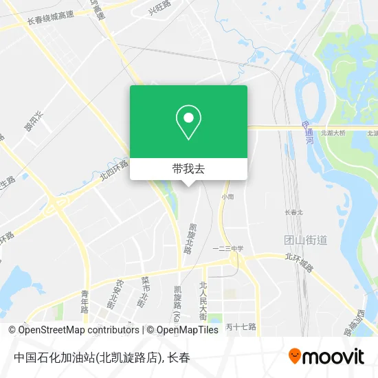 中国石化加油站(北凯旋路店)地图