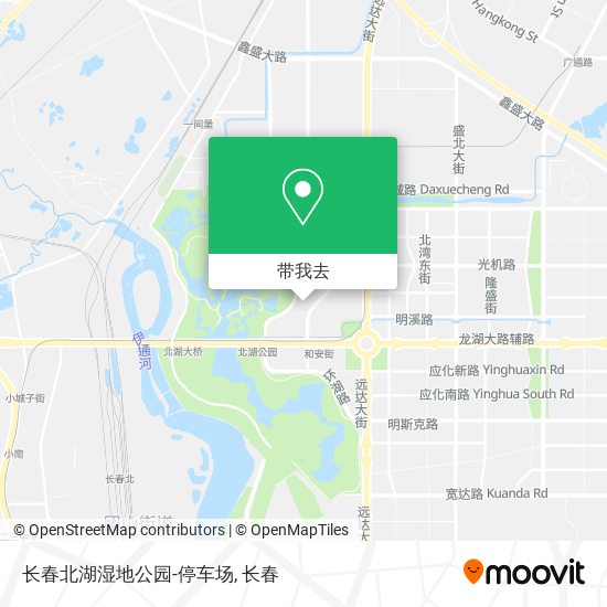 长春北湖湿地公园-停车场地图