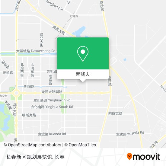 长春新区规划展览馆地图