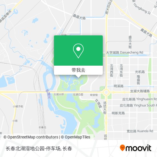 长春北湖湿地公园-停车场地图