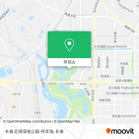 长春北湖湿地公园-停车场地图