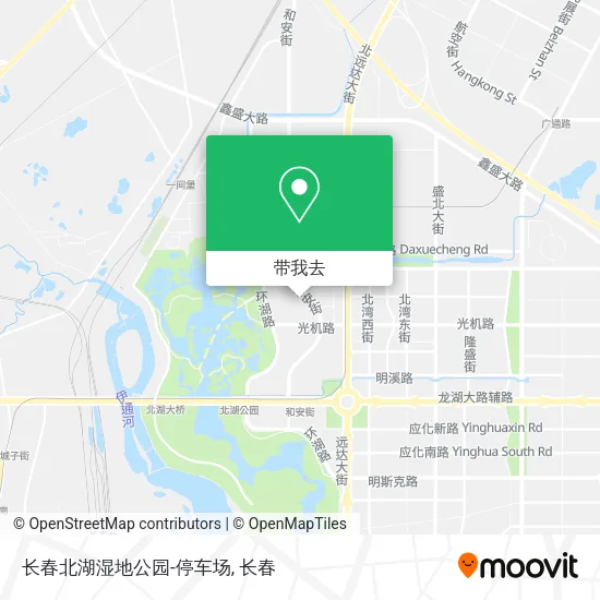 长春北湖湿地公园-停车场地图
