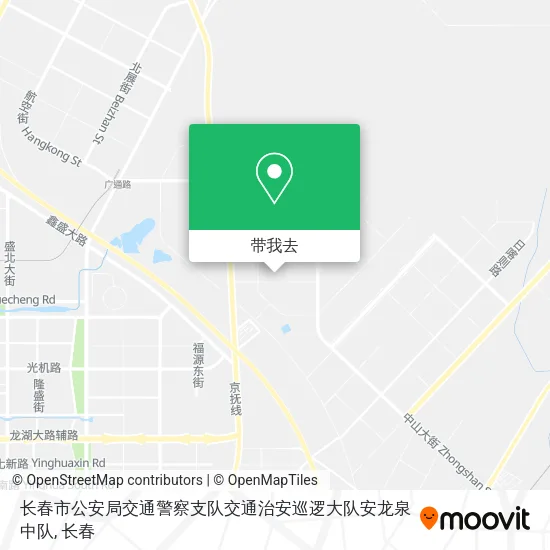 长春市公安局交通警察支队交通治安巡逻大队安龙泉中队地图