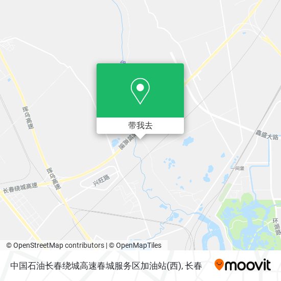 中国石油长春绕城高速春城服务区加油站(西)地图
