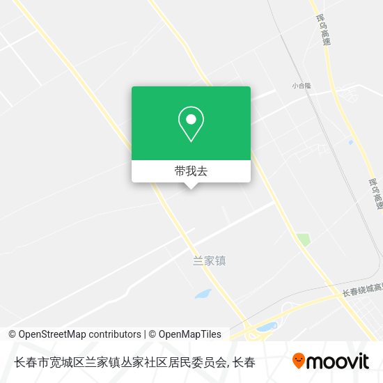 长春市宽城区兰家镇丛家社区居民委员会地图