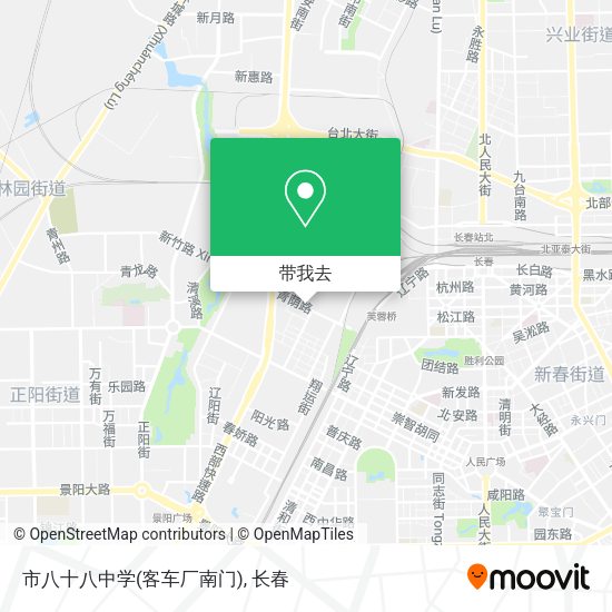 市八十八中学(客车厂南门)地图