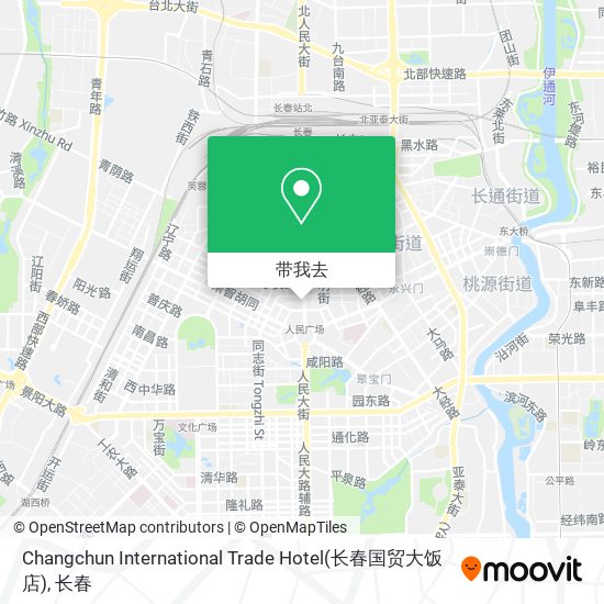 Changchun International Trade Hotel(长春国贸大饭店)地图