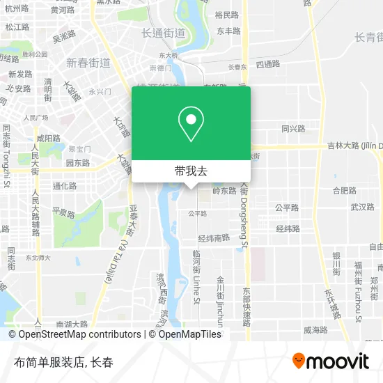 布简单服装店地图