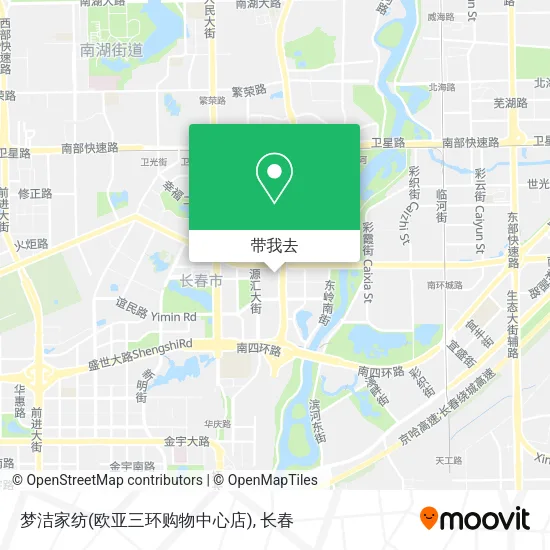 梦洁家纺(欧亚三环购物中心店)地图