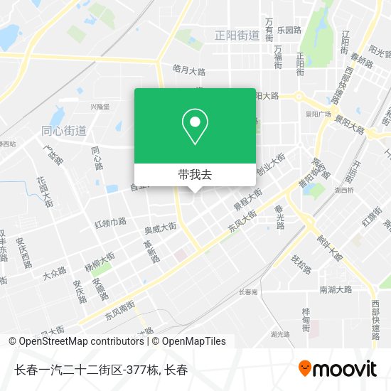 长春一汽二十二街区-377栋地图