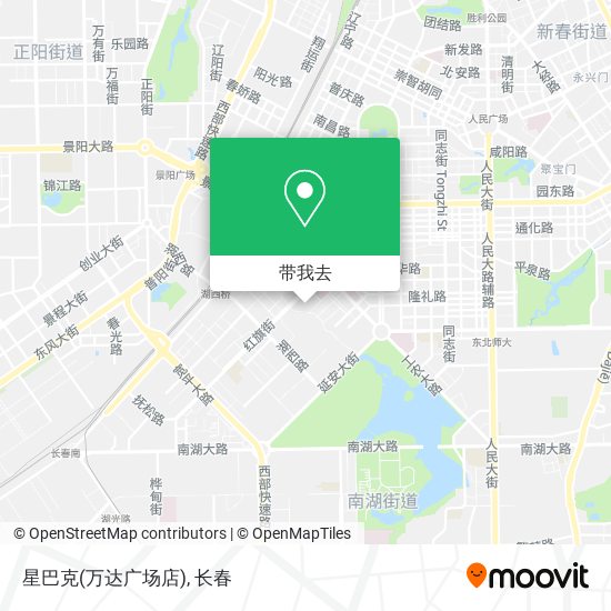 星巴克(万达广场店)地图