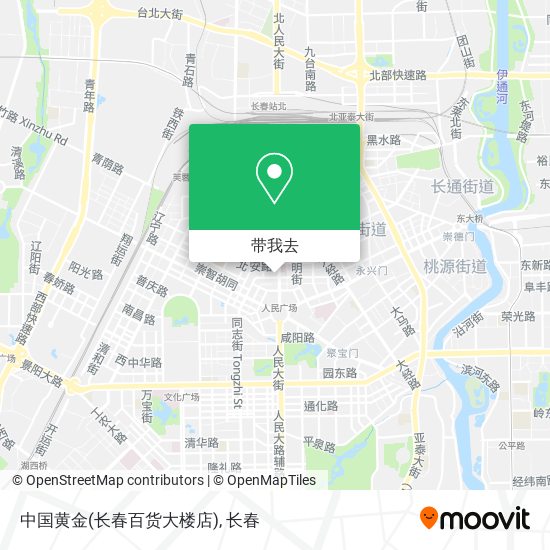 中国黄金(长春百货大楼店)地图