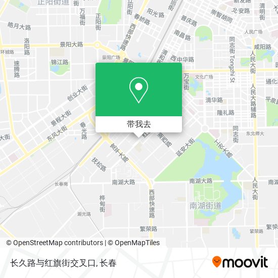 长久路与红旗街交叉口地图