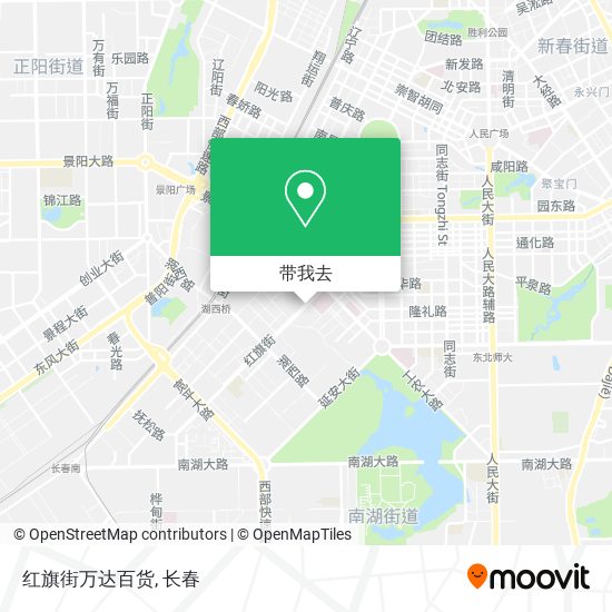 红旗街万达百货地图