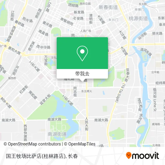 国王牧场比萨店(桂林路店)地图