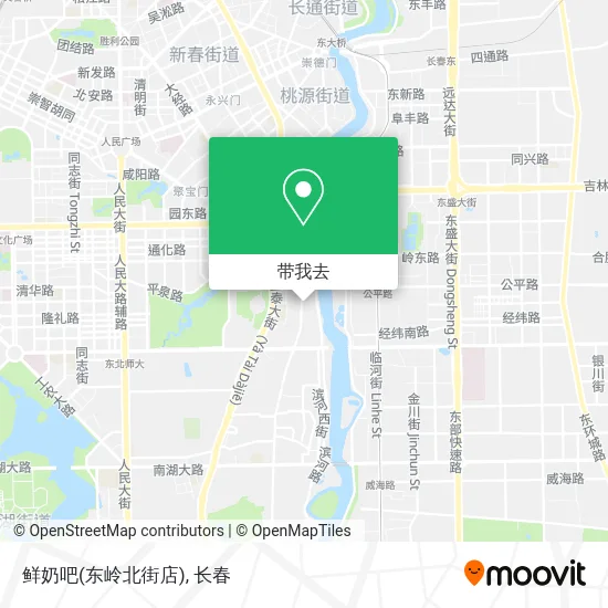 鲜奶吧(东岭北街店)地图