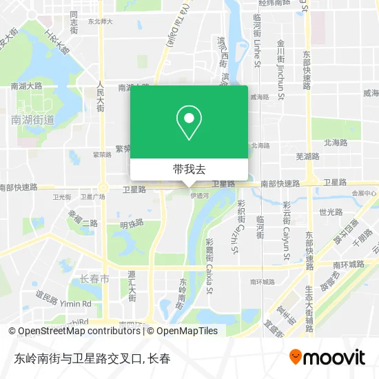 东岭南街与卫星路交叉口地图