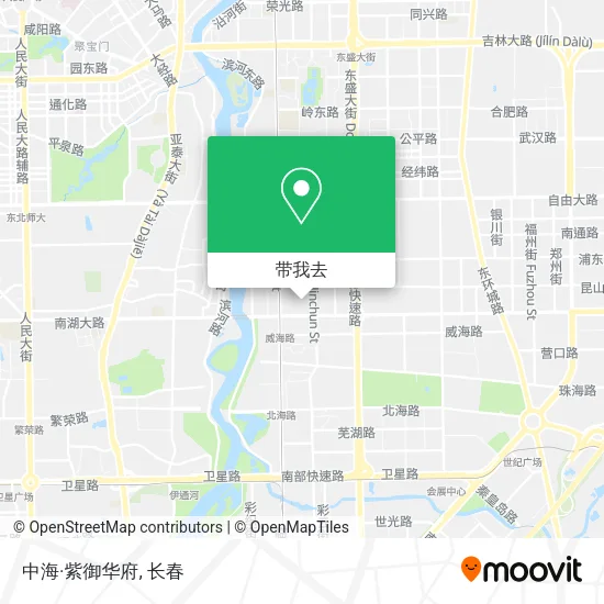 中海·紫御华府地图