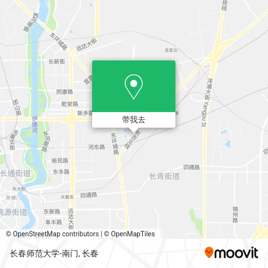 长春师范大学-南门地图