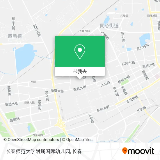 长春师范大学附属国际幼儿园地图