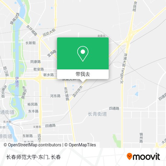 长春师范大学-东门地图