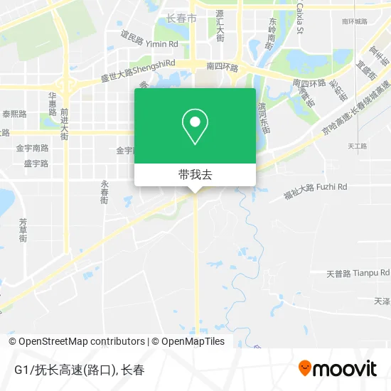 G1/抚长高速(路口)地图