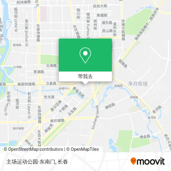 主场运动公园-东南门地图