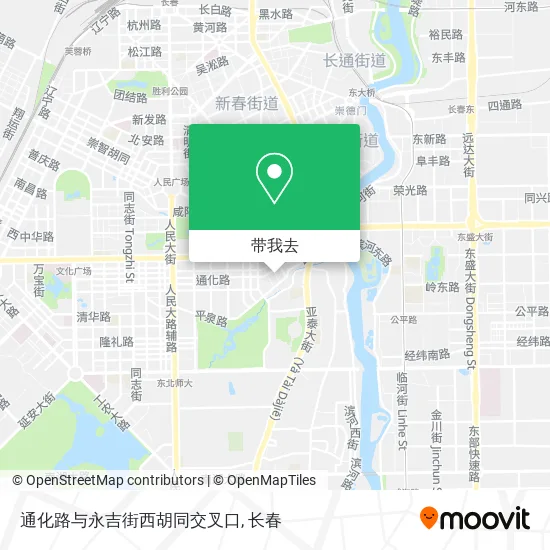 通化路与永吉街西胡同交叉口地图