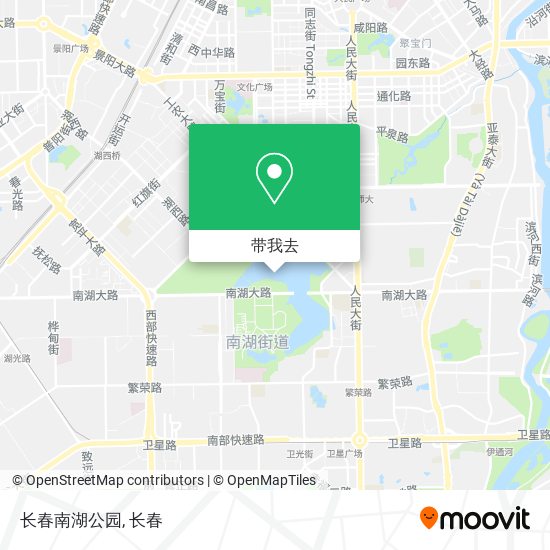 长春南湖公园地图