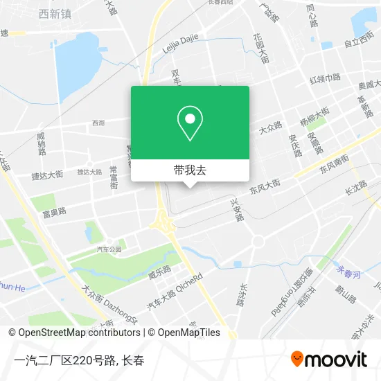 一汽二厂区220号路地图