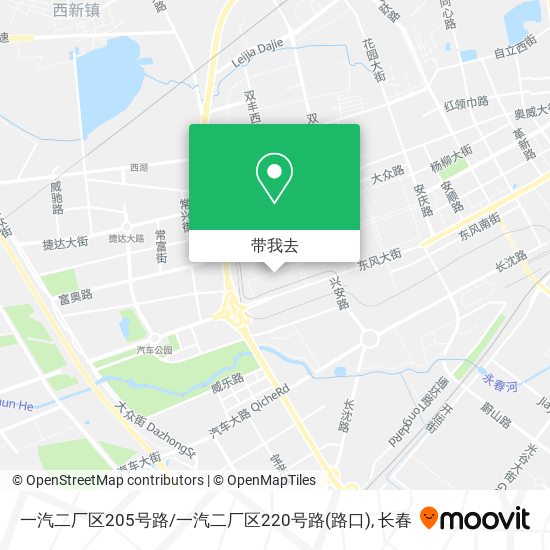 一汽二厂区205号路/一汽二厂区220号路(路口)地图