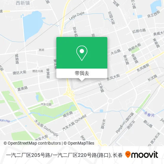 一汽二厂区205号路/一汽二厂区220号路(路口)地图