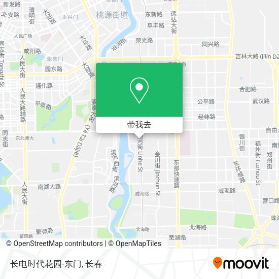 长电时代花园-东门地图