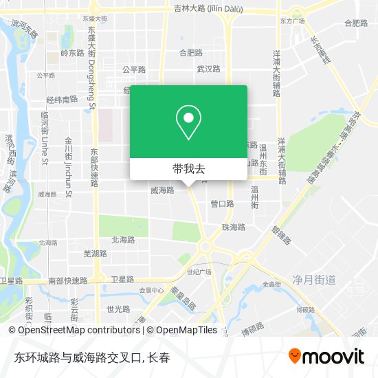 东环城路与威海路交叉口地图