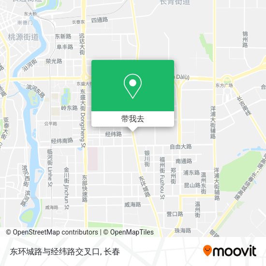 东环城路与经纬路交叉口地图