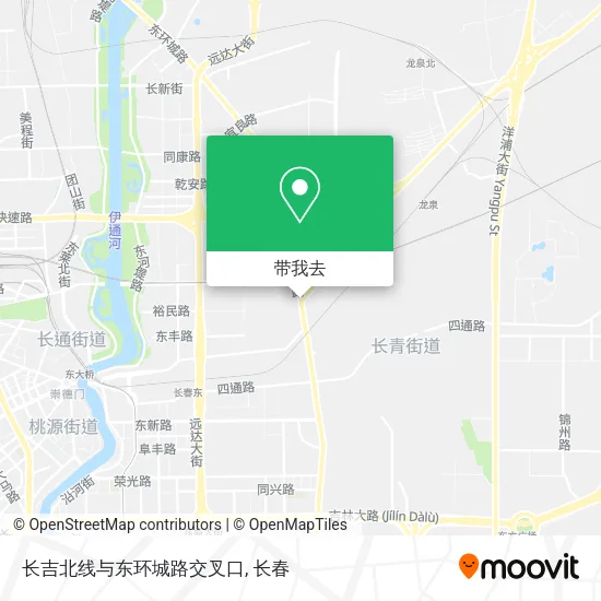 长吉北线与东环城路交叉口地图