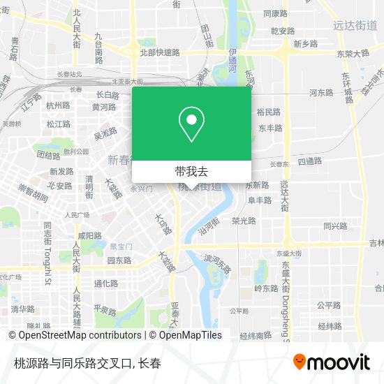 桃源路与同乐路交叉口地图