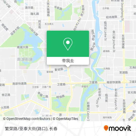 繁荣路/亚泰大街(路口)地图