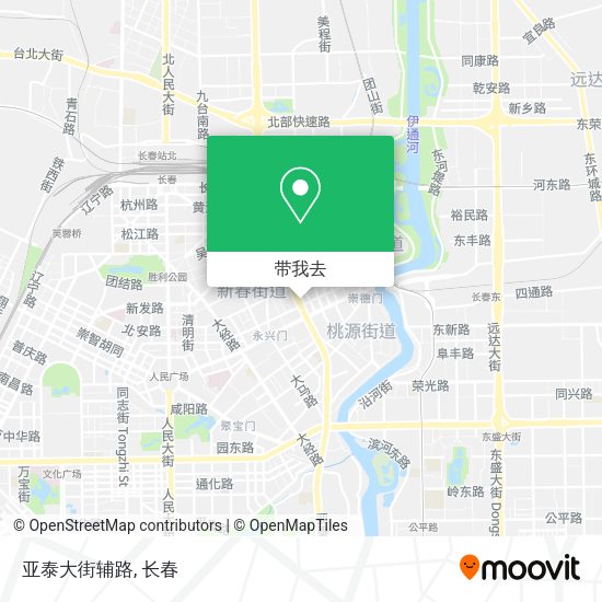 亚泰大街辅路地图