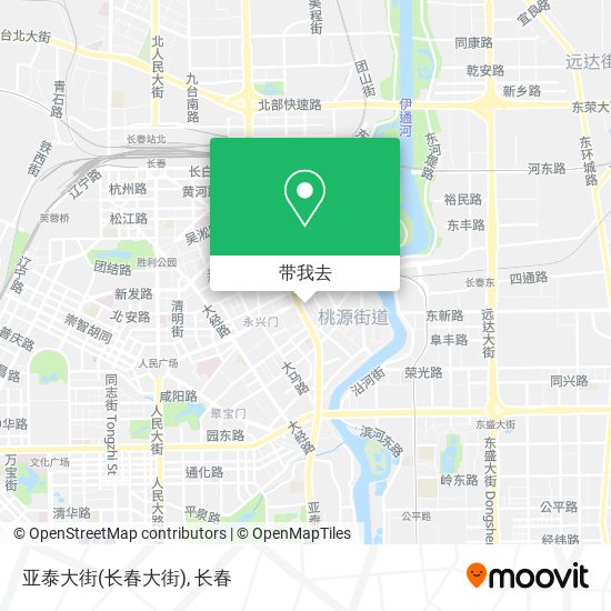 亚泰大街(长春大街)地图