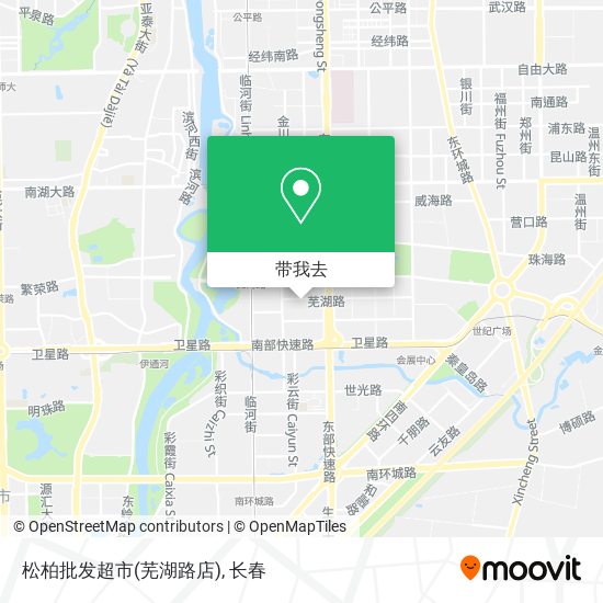 松柏批发超市(芜湖路店)地图