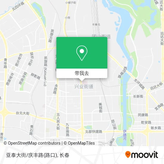 亚泰大街/庆丰路(路口)地图