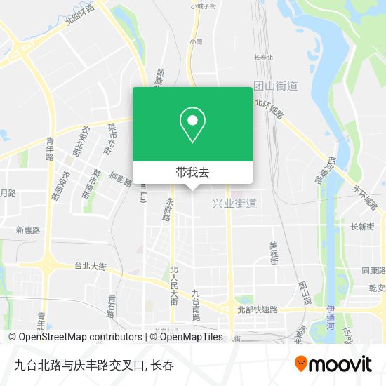 九台北路与庆丰路交叉口地图