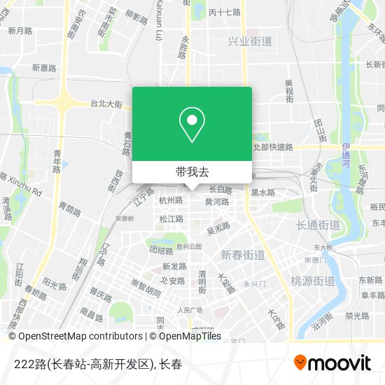 222路(长春站-高新开发区)地图