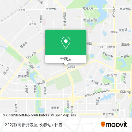 222路(高新开发区-长春站)地图
