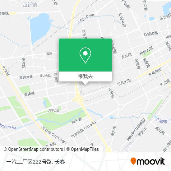一汽二厂区222号路地图