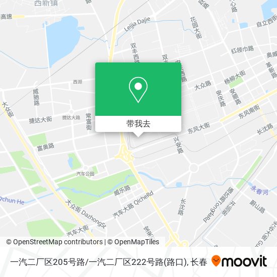 一汽二厂区205号路/一汽二厂区222号路(路口)地图