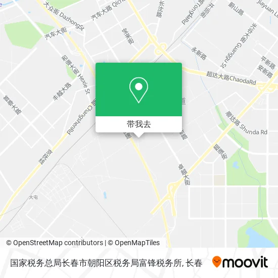 国家税务总局长春市朝阳区税务局富锋税务所地图
