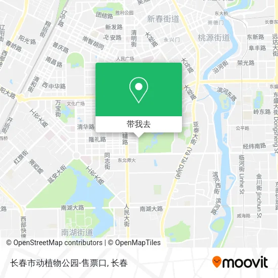 长春市动植物公园-售票口地图